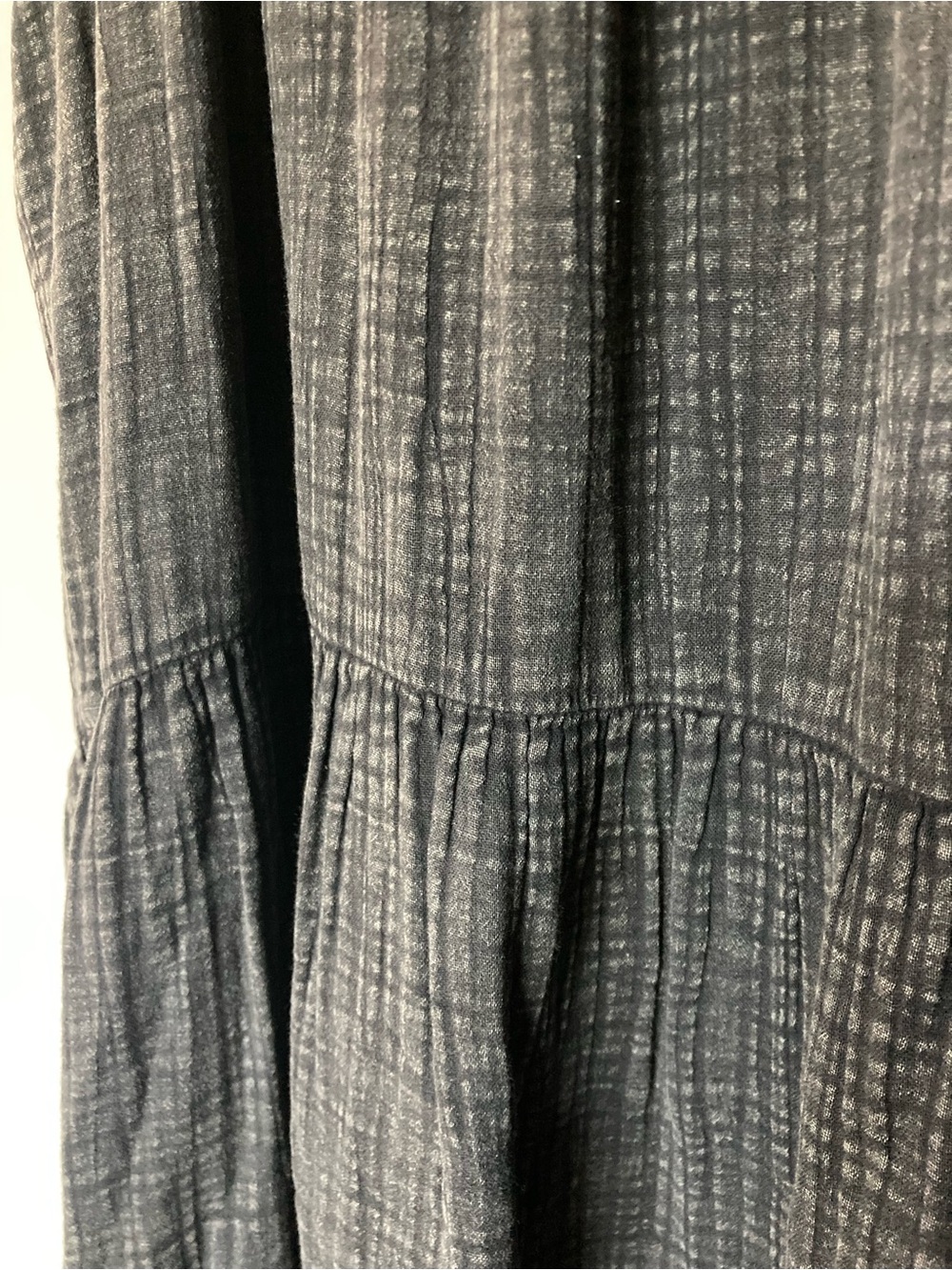 Anthropologie daily practice Black Textured Maxi Sundress with Spaghetti Straps - Picture 3 of 4